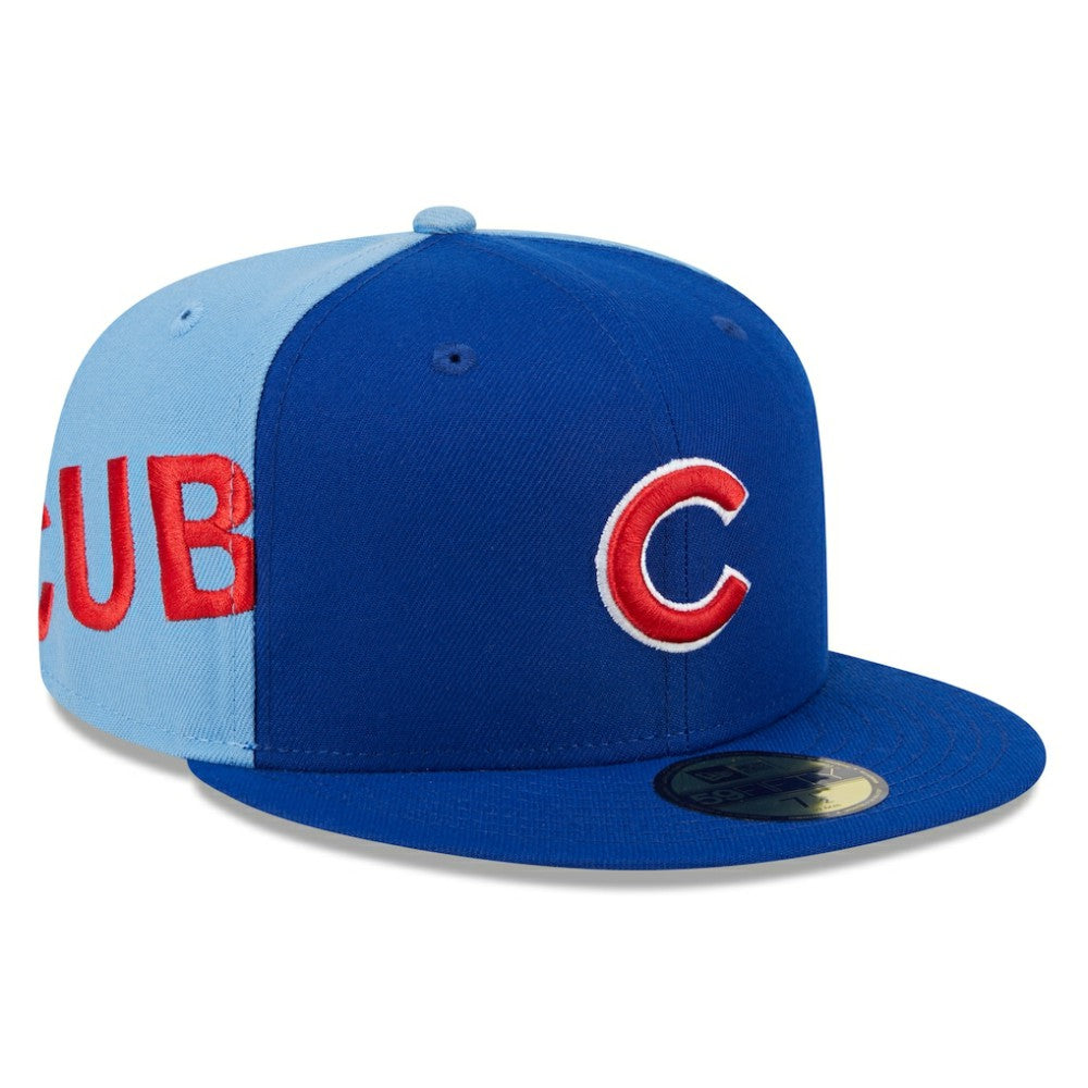 Chicago Cubs Gameday Sideswipe 59FIFTY Fitted Hat - Royal/Light Blue | New Era