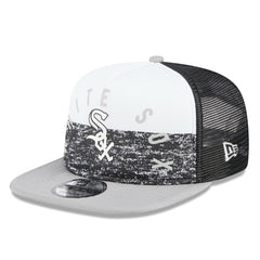 Chicago White Sox Team Foam Front A-Frame Trucker 9FIFTY Snapback Hat - White/Gray | New Era