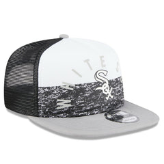 Chicago White Sox Team Foam Front A-Frame Trucker 9FIFTY Snapback Hat - White/Gray | New Era