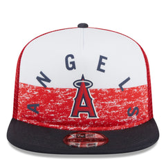 Los Angeles Angels Team Foam Front A-Frame Trucker 9FIFTY Snapback Hat - White/Red | New Era