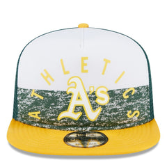 Athletics Team Foam Front A-Frame Trucker 9FIFTY Snapback Hat - White/Gold | New Era