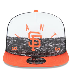San Francisco Giants Team Foam Front A-Frame Trucker 9FIFTY Snapback Hat - White/Orange | New Era