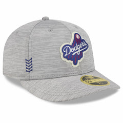 Los Angeles Dodgers 2024 Clubhouse Low Profile 59FIFTY Fitted Hat - Gray | New Era