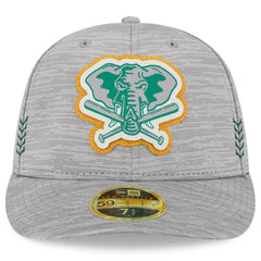 Athletics 2024 Clubhouse Low Profile 59FIFTY Fitted Hat - Gray | New Era