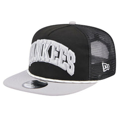 New York Yankees Throwback Meshback Golfer Hat - Black | New Era