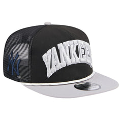 New York Yankees Throwback Meshback Golfer Hat - Black | New Era