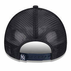 New York Yankees Women's Throwback Team Foam Front A-Frame Trucker 9FORTY Adjustable Hat - White/Navy | New Era