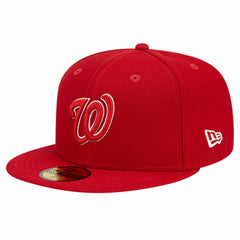 Washington Nationals Logo 59FIFTY Fitted Hat - Red | New Era