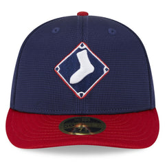 Chicago White Sox 2025 Batting Practice Low Profile 59FIFTY Fitted Hat - Navy | New Era