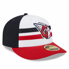 Cleveland Guardians 2025 Batting Practice Low Profile 59FIFTY Fitted Hat - White | New Era