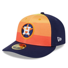 Houston Astros 2025 Batting Practice Low Profile 59FIFTY Fitted Hat - Orange | New Era
