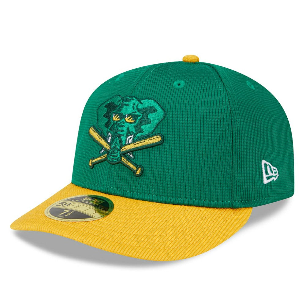 Athletics 2025 Batting Practice Low Profile 59FIFTY Fitted Hat - Kelly Green | New Era