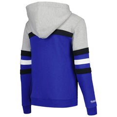 Orlando Magic Youth Hardwood Classics Head Coach Pullover Hoodie - Blue/Heather Gray | Mitchell & Ness cheap