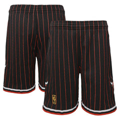 Chicago Bulls Youth Hardwood Classics Swingman Shorts - Black | Mitchell & Ness on sale