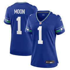 NFL Seattle Seahawks Warren Moon Women's Throwback Retired Player Game Jersey