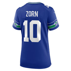 NFL Seattle Seahawks Jim Zorn Women's Throwback Retired Player Game Jersey