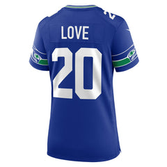 NFL Seattle Seahawks Julian Love Women's Throwback Player Game Jersey