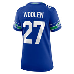 NFL Seattle Seahawks Tariq Woolen Women's Throwback Player Game Jersey
