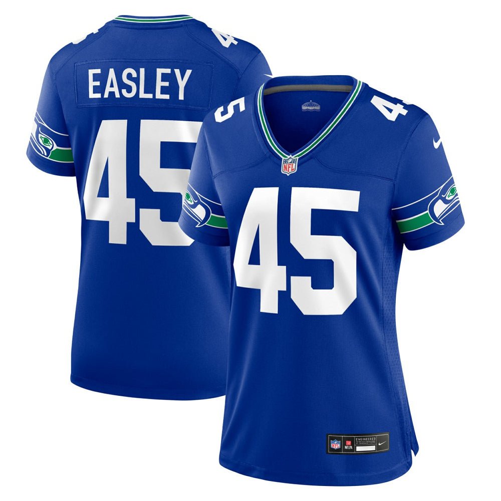 NFL Seattle Seahawks Kenny Easley Women's Throwback Retired Player Game Jersey