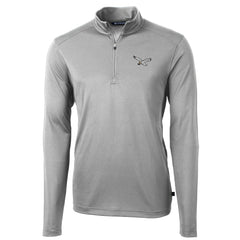 NFL Philadelphia Eagles Cutter & Buck Virtue Eco Pique Recycled Quarter-Zip Pullover