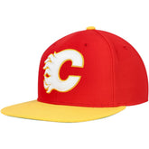 Calgary Flames Mitchell & Ness Core Team Ground 2.0 Snapback Hat