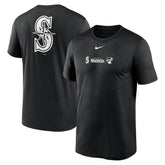Seattle Mariners Fashion Over Shoulder Logo Legend T-Shirt - Black | Nike