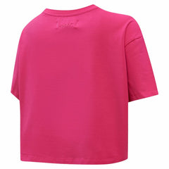 New York Rangers Pro Standard Women's Triple Pink Cropped Boxy T-Shirt