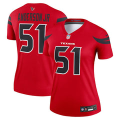 NFL Houston Texans Will Anderson Jr. Women's Alternate Legend Player Performance Top