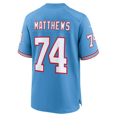 NFL Tennessee Titans Bruce Matthews Retired Player Alternate Game Jersey