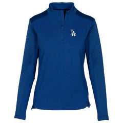 Los Angeles Dodgers Levelwear Women's Daybreak Insignia 2.0 Quarter-Zip Pullover Top - Royal