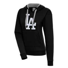 Los Angeles Dodgers Antigua Women's Victory Pullover Hoodie - Black