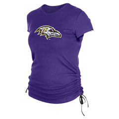NFL Baltimore Ravens Women's Ruched Side T-Shirt