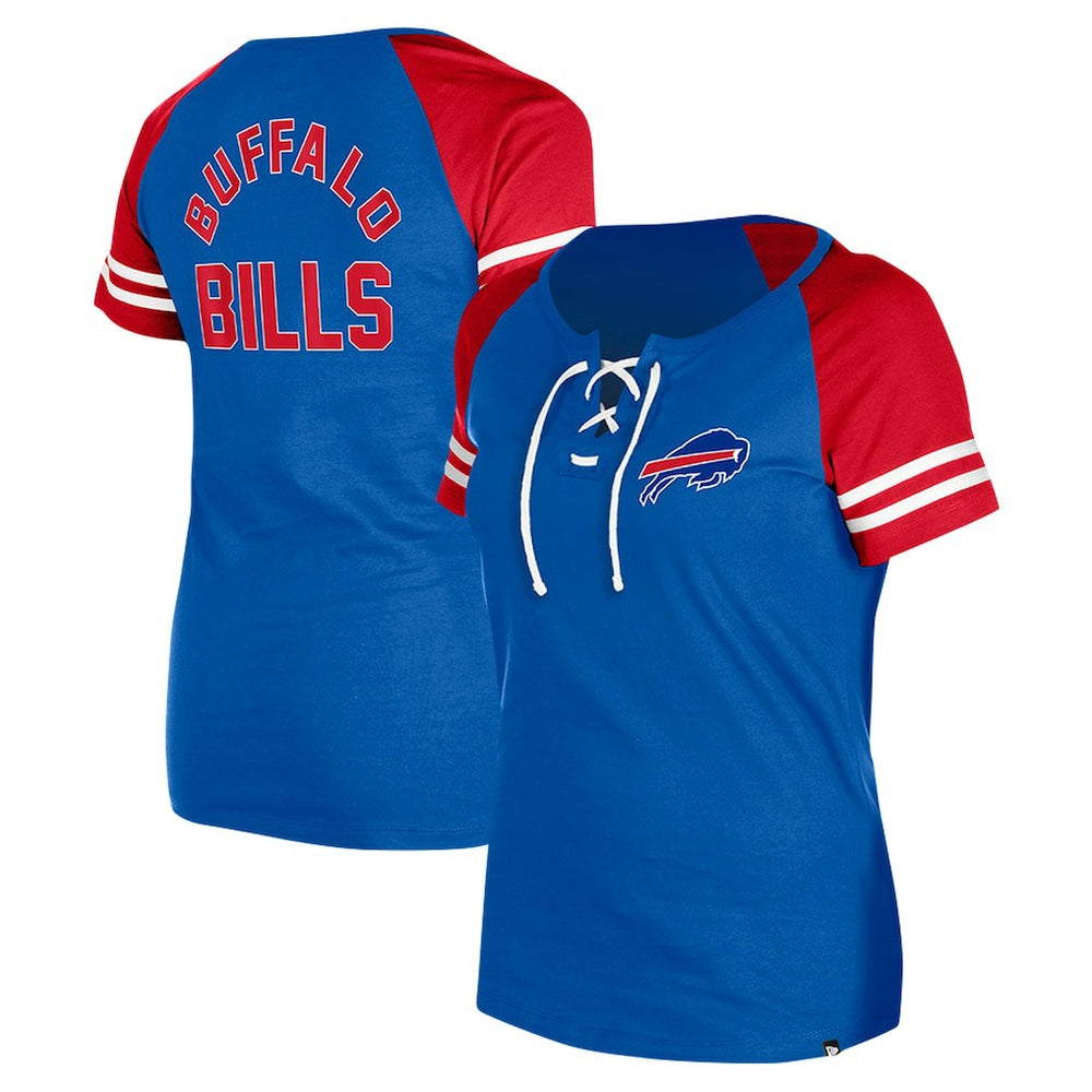 NFL Buffalo Bills Women's Lace-Up Raglan T-Shirt