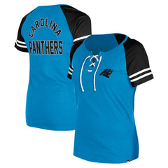 NFL Carolina Panthers Women's Lace-Up Raglan T-Shirt