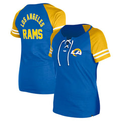 NFL Los Angeles Rams Women's Lace-Up Raglan T-Shirt