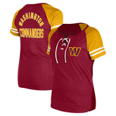 NFL Washington Commanders Women's Lace-Up Raglan T-Shirt