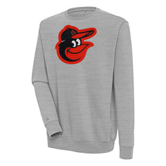 Baltimore Orioles Antigua Victory Pullover Sweatshirt - Heather Gray