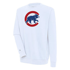 Chicago Cubs Antigua Victory Pullover Sweatshirt - White