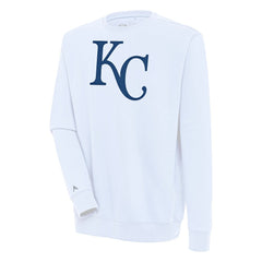 Kansas City Royals Antigua Victory Pullover Sweatshirt - White