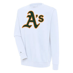 Athletics Antigua Victory Pullover Sweatshirt - White