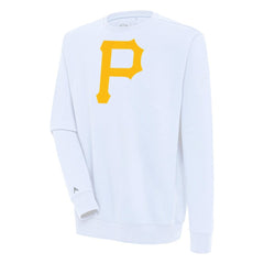 Pittsburgh Pirates Antigua Victory Pullover Sweatshirt - White