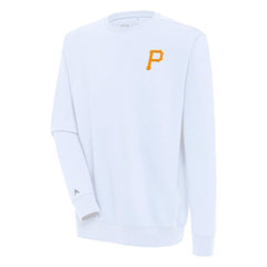 Pittsburgh Pirates Antigua Victory Pullover Sweatshirt - White