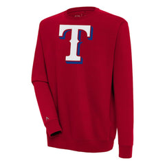 Texas Rangers Antigua Victory Pullover Sweatshirt - Red
