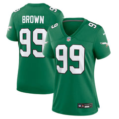 NFL Philadelphia Eagles Jerome Brown Women's Alternate Game Jersey