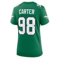 NFL Philadelphia Eagles Jalen Carter Women's Alternate Game Jersey