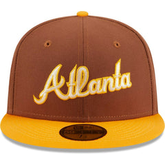 Atlanta Braves Tiramisu 59FIFTY Fitted Hat - Brown | New Era