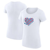 Colorado Avalanche G-III 4Her by Carl Banks Women's Super-Slim Fit Lightweight Heart T-Shirt