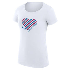 Colorado Avalanche G-III 4Her by Carl Banks Women's Super-Slim Fit Lightweight Heart T-Shirt