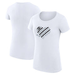 Los Angeles Kings G-III 4Her by Carl Banks Women's Super-Slim Fit Lightweight Heart T-Shirt