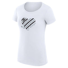 Los Angeles Kings G-III 4Her by Carl Banks Women's Super-Slim Fit Lightweight Heart T-Shirt